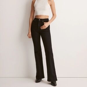 Madewell The Perfect Vintage Flare Jean in "Sherborn Wash" Black Size 27